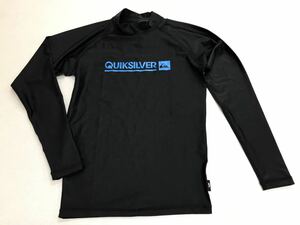 ★クイックシルバー★ラッシュガード★Ｓ★QUIKSILVER★黒★ＵＰＦ50＋★紫外線カット★新品★長袖★B2-2