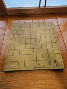 将棋盤 木製 将棋 ボードゲーム 折り畳み式 持ち運び 昭和レトロ usedアンティーク コレクション ビンテージしょうぎばん