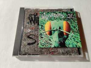 The WiLDHEARTS / SICK OF DRUGS 限定GRASS GROWINGマット付MAXI CD WARNER UK WILD1CDX 96年リリースシングル,ステッカージャケ