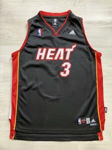 NBA　HEAT　ドウェイン・ウェイド WADE ＃3　ジュニア　ユニフォーム adidas アディダス製 マイアミ・ヒート　ジャージ　タンクトップ