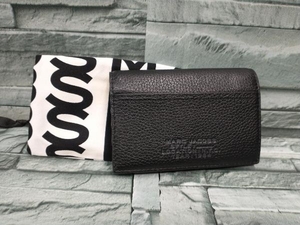 美品 MARC JACOBS/S133L01RE22/二つ折り財布/マークジェイコブス/ブラック/レザー