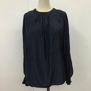 SHIPS 表記無し シップス シャツ、ブラウス 長袖 311-14-0495 ソリッドギャザーブラウス Shirt Blouse 紺 / ネイビー / 10110497