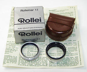 【中古保管品】Rollei / ローライ：Rolleinar / ローライナー 1 RⅠ：レンズ：皮ケース付き