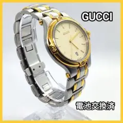 GUCCI 9040M 0000330 クォーツ メンズ腕時計　電池新品　箱あり