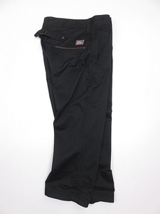 ディッキーズ　Dickies　クロップドパンツ　8分丈パンツ　黒　バックシンチ付き　M