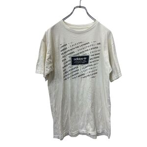 adidas 半袖 プリント Tシャツ L アディダス ホワイト 古着卸 アメリカ仕入 t2405-3241