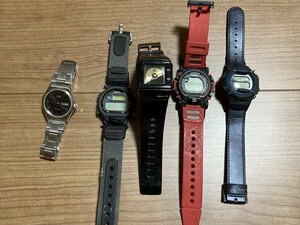 1633●メンズ腕時計　カシオ　CASIO　まとめて5点　※ジャンク品