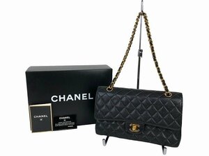 CHANEL / シャネル マトラッセ 25 Wフラップ チェーンショルダー ブラック