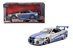 JADA TOYS 1/24 ワイルドスピード ブライアン 日産 スカイライン GT-R (R34) 2002 F&F Brian