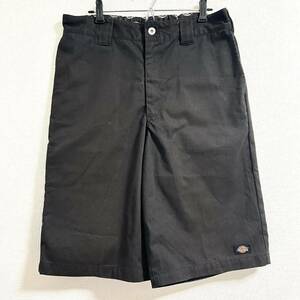 ストリート系に！【Dickies】ディッキーズ ハーフパンツ ワイド 短パン 古着 スケボー Xスポーツ ボトムス 黒 メンズ サイズ34/Y14553TT