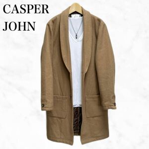 CASPER JOHN チェスターコート　ベージュ系　アウター　ウールコート