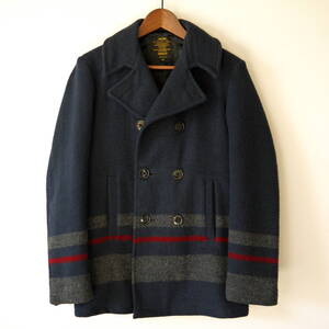 FIDELITY フィデリティ　PEA COAT　Pコート　上質なメルトンウール　ライン入り〈 Mサイズ 〉ネイビー　MADE IN U.S.A.　美品