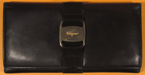 Salvatore Ferragamo,財布,ブラック,中古