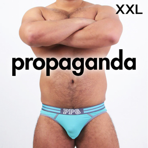 プロパガンダ【貴重なXXL！超レア！吸水速乾！廃盤品！】PROPAGANDA PPG PG ロゴ ビキニ ブリーフ ミント色 XXLサイズ