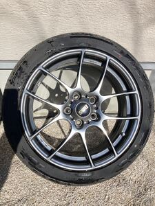 BBS 鍛造 RF501 17インチ 7J 5H PCD114.3 +48 ダイヤモンドブラック ADVANdB v552 21年製 9分山 ロードスター GRヤリス シビックタイプR 