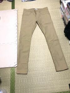 【NONNATIVE】ノンネイティブ DWELLER TIGHT FIT JEANS C/P RIPSTOP STRETCH ストレッチパンツ 2 ベージュ 美品 日本製