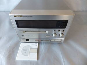 ♪ ONKYO MINIDISC RECORDER MD-185Ⅱ オンキョーステレオＭＤデッキ ※中古動作美品・動作確認用デジタル端子入力録音済みＭＤ付属