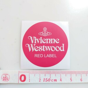 Vivienne Westwood ステッカー 送料無料!! 正規品 ヴィヴィアンウエストウッド RED LABEL レッドレーベル 赤