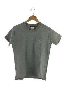 SCYE BASICS◆クルーネックTシャツ/ポケT/38/コットン/グレー/サイドスリット/MRT-0282W