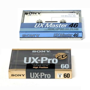 未開封　カセットテープ　SONY UX Master46 + UX-Pro 60