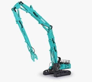 1/50スケールモデル コベルコ KOBELCO SK1300DLC-10 4ピースブーム 超ロングブーム 解体機 ミニチュアユンボ ミニチュア重機