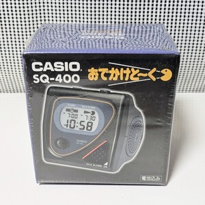 未開封未使用保管品 デッドストック CASIO SQ-400 カシオ SQ-400 おでかけとーく置時計 目覚まし時計　②