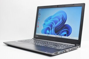 1円スタート ノートパソコン Windows11 dynabook B65 15.6インチ 第8世代 Core i5 SSD256GB メモリ8GB DVDドライブ カメラ WPS office搭載