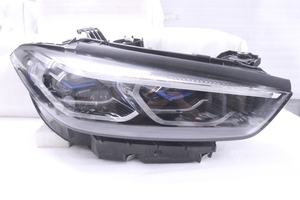 39-416★美品★レーザー LED G15 8シリーズ★右ヘッドライト A8 8739592-05 ブラック LASER 840 純正★BMW (KK)