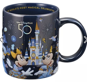 WALT DISNEY World 50 TH CELEBRATION ミッキー　フレンズ　マグカップ　ディズニーストア　コップ　食器　カップ　WDW 50周年