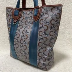 CELINE トートバッグ ハンドバッグ マカダム セリーヌ 肩掛け A4可能