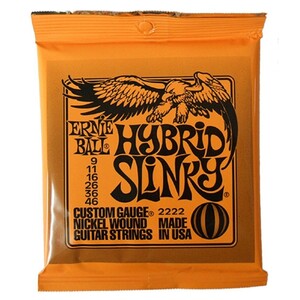 アーニーボール ERNIE BALL 2222/Hybrid Slinky×6SET エレキギター弦