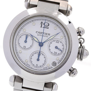 カルティエ CARTIER W31039M7 パシャC クロノ デイト 自動巻き ボーイズ _753188