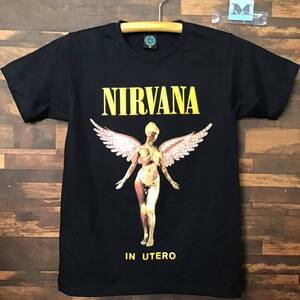 ニルヴァーナ ニルバーナ Tシャツ　Mサイズ　IN UTERO NIRVANA 半袖　ロックバンド