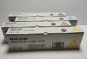 RICOH IPSiO純正SPトナー　C710ブラック、マゼンタ、シアン、イエロー　4個セット　未開封未使用品