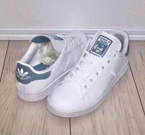 良品 adidas ORIGINALS STAN SMITH J ID7196 US4.5 23cm アディダス オリジナルス スタンスミス ホワイト インディゴブルー 白 青 デニム地