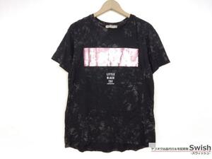 【A06】【Pull&Bear スパンコール装飾 Tシャツ M 黒】