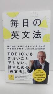 毎日の英文法 頭の中に「英語のパターン」をつくる ジェームス・M・バーダマン 安藤文人 朝日新聞出版 音声ダウンロード付 帯付