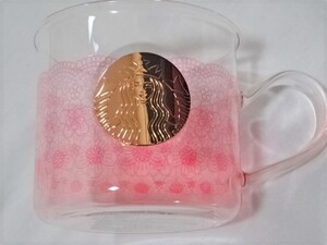 新品 STARBUCKS SAKURA 2022：耐熱グラスマグメダル 414ｍｌ スターバックス スタバ 