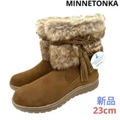 〈新品〉MINNETONKA ミネトンカ【23cm】フェイクファーボアブーツ