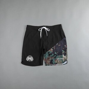 Darc Sport RATHER DIE STANDING STAGE SHORTS WOODLAND ORIGIN CAMO 28 ダルクスポーツ ウルフ ステージショーツ グリーン カモ 緑 迷彩