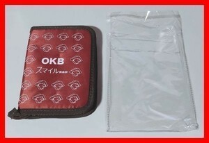 新品 非売品 OKB スマイル倶楽部 パディントンベア オリジナルマルチケース 赤/レッド■ノベルティ 数量限定 限定グッズ 紺色 小物ケース