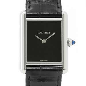 カルティエ タンク マスト ドゥ カルティエ ウォッチ LM WSTA0072 Cartier 腕時計 黒文字盤 【安心保証】