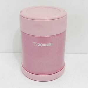 ●美品 象印 SW-EB35-PA ステンレス フードジャー 350ml ZOJIRUSHI ピンク 保温ランチジャー スープ おかず 弁当箱 S1727