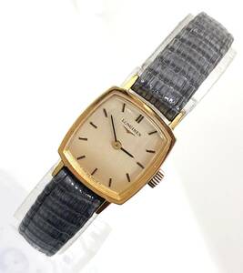 ◆時計(サ60)◆『WH-1042』★LONGINES(ロンジン)★ゴールドケース クッション型・メカニカル★CG★稼働品★