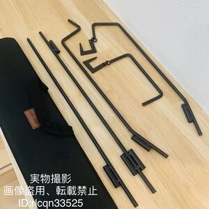 キャンプ用　硬派で無骨 ランタンスタンド　高さ173cm 重1.55kg アウトドア　野外登山　衝突防止収納バッグ付き