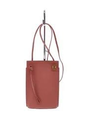 LOEWE ダイスポケット ショルダーバッグ レーヨン ピンク