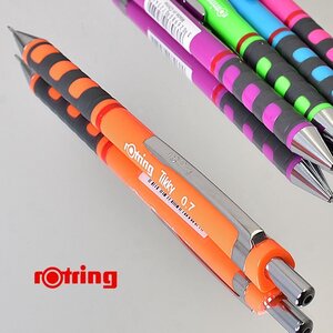 ■●【ROTRING / ロットリング】Tikky/ティッキー シャープペンシル 0.7mm HB ネオンカラー オレンジ 製図対応 ノック式 新品 /RO16-OR