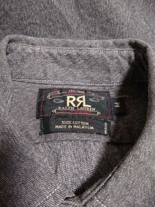美品 ビンテージ　RRL　三ツ星タグ　ブラックシャンブレーシャツ　ブラシャンラルフローレンキャップスイングトップジャケットチノパンツ　