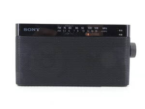 ★☆SONY ワイドFM対応 FM/AMコンパクトラジオ ICF-306 動作品 オマケ新品電池付き☆★