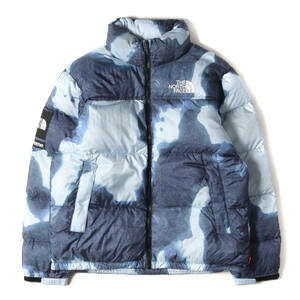 Supreme シュプリーム 21AW THE NORTH FACE ブリーチド デニム プリント ヌプシ ダウンジャケット Bleached Denim Print Nuptse Jacket